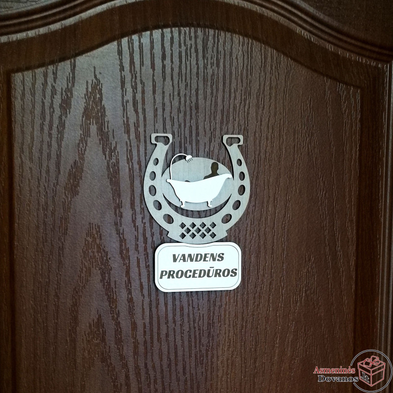Informacinis ženkliukas ant durų "Dušas"